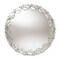 Baxton Studio Luiza Modern Silver Finished Round Petal Leaf Accent Wall Mirror 150-8876 - alternate 1